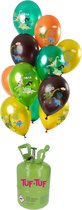 Helium tank met 24 Dinosaurus ballonnen