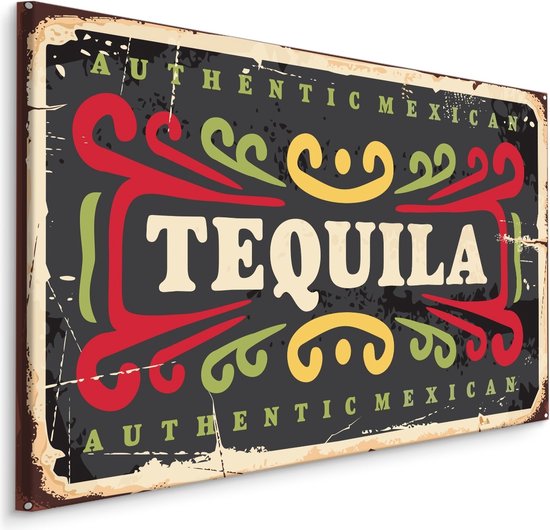 Schilderij - Tequila, Mexicaanse Drank, Premium Print op Canvas