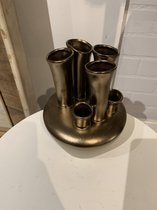 Tuba Vaas Mat Bronze 18x18x24