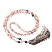 Marama - Mala Ketting Arizona - edelsteen Jaspis - dames ketting - 80 cm - cadeautje voor haar