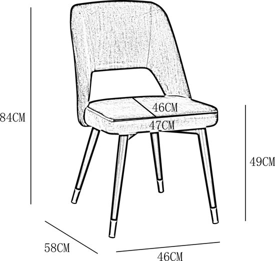 Fauteuil lounge en velours bleu chaud avec pointes dorées - Lot de 2