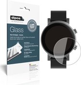 dipos I 2x Pantserfolie helder geschikt voor TicWatch E3 Smartwatch Beschermfolie 9H screen-protector (expres kleiner dan het glas omdat het gebogen is)