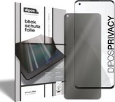 dipos I Blickschutzfolie klar kompatibel mit OnePlus 9R Sichtschutz-Folie Display-Schutzfolie Privacy-Filter (expres kleiner dan het glas omdat het gebogen is)