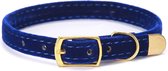 Velvet Katten Halsband - Blauw - 30 cm