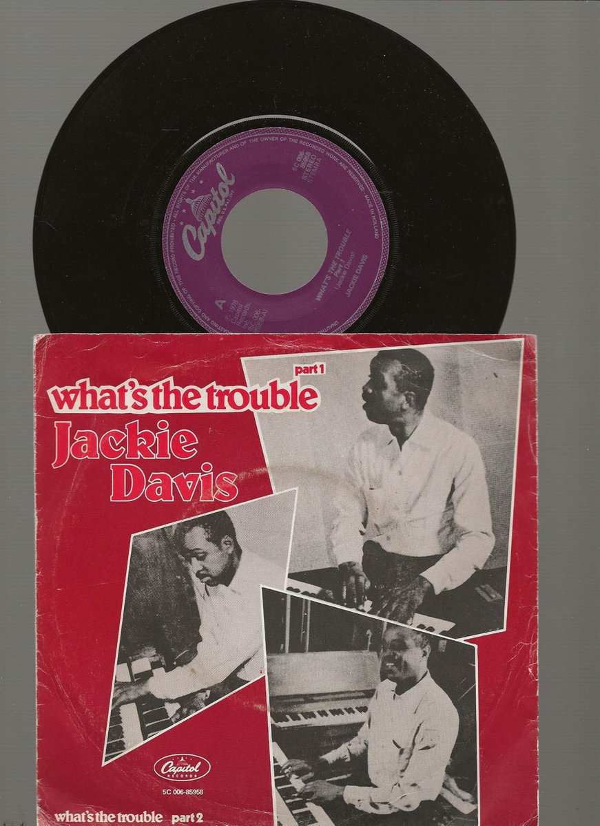 JACKIE DAVIS - WHAT'S THE TROUBLE part 1 & 2 vinyl 7 "single
