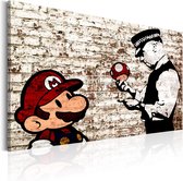 Schilderij - Banksy: Torn Wall.