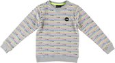 Jumping the couch grijze jongens stretch sweater - Maat 134/140