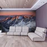 Fotobehangkoning - Behang - Vliesbehang - Fotobehang - Rocky Mountains - Bergen - 400 x 309 cm