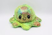 MULTI-PACK - Octopus Mood Knuffel – Omkeerbaar – TikTok Hype 2021 – Verschillende Kleuren – Blij en Boos - Glitter Rood/Blauw/Groen/Roze