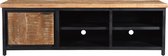 Cod collection 1 door tv unit with metal shelves 160x40x50-cmtv004nat