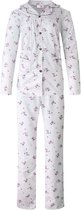 Dames pyjama Fine woman katoen en polyester gebloemd roze XXL