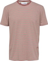 SELECTED HOMME BLUE SLHRELAXBUTCH STRIPE SS O-NECK TEE U  T-shirt - Maat L