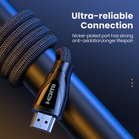 UGREEN HD140 80403 Câble HDMI UGREEN 8K Ultra HD Haute Vitesse 48Gbps HDMI  2.1 8K 60Hz