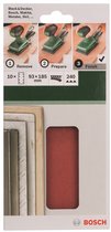 Bosch 10-delige schuurbladset voor vlakschuurmachines 93 x 185 mm - korrel 240