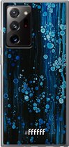 6F hoesje - geschikt voor Samsung Galaxy Note 20 Ultra -  Transparant TPU Case - Bubbling Blues #ffffff