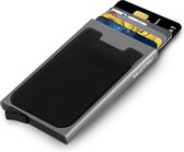 Walletstreet Uitschuifbare Pasjeshouder N9 Plus - Walletstreet Aluminium Creditcardhouder Card Protector Anti-Skim/ RFID Card Protector 7 Pasjes – Grijs/Grey