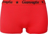 Dames boxershorts Gianvaglia 3 pack stippel rood XXL