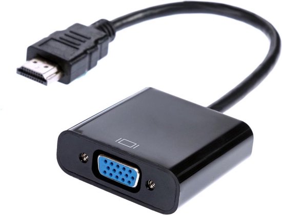 Universele HDMI Naar VGA Adapter Converter - Met 3.5MM Jack Aux- Analoog  Naar Digitaal... | bol.com
