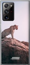 6F hoesje - geschikt voor Samsung Galaxy Note 20 Ultra -  Transparant TPU Case - Leopard #ffffff