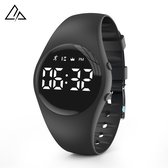 KEMMA Multifunctionele Stappenteller Sporthorloge - Smartwatch - Afvallen - Activity Tracker - Zwart