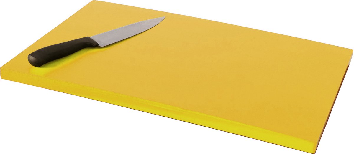 Polyethyleen Snijbank met Antislip Voetjes Geel - Saro 387-1025