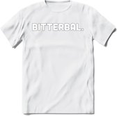 Bitterbal - Snack T-Shirt | Grappig Verjaardag Kleding Cadeau | Eten En Snoep Shirt | Dames - Heren - Unisex Tshirt | - Wit - XL