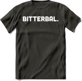 Bitterbal - Snack T-Shirt | Grappig Verjaardag Kleding Cadeau | Eten En Snoep Shirt | Dames - Heren - Unisex Tshirt | - Donker Grijs - XXL