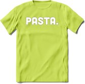 Pasta - Snack T-Shirt | Grappig Verjaardag Kleding Cadeau | Eten En Snoep Shirt | Dames - Heren - Unisex Tshirt | - Groen - M