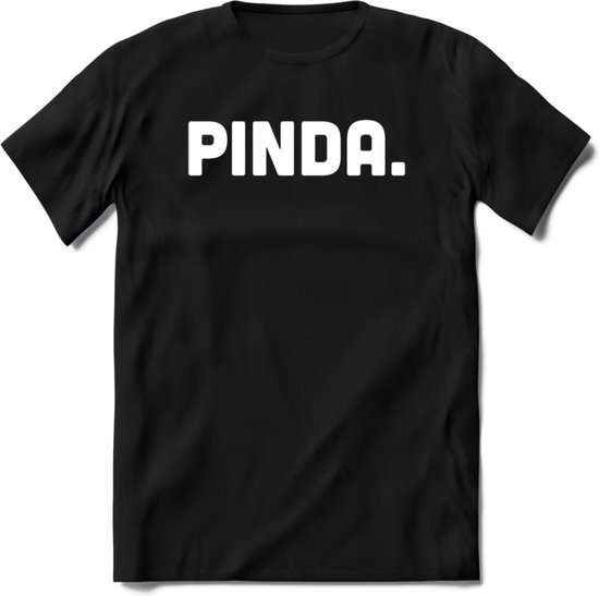 Pinda - Snack T-Shirt | Grappig Verjaardag Kleding Cadeau | Eten En Snoep Shirt | Dames - Heren - Unisex Tshirt | - Zwart - 3XL