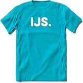IJs - Snack T-Shirt | Grappig Verjaardag Kleding Cadeau | Eten En Snoep Shirt | Dames - Heren - Unisex Tshirt | - Blauw - XL