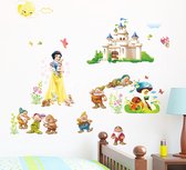 Muursticker Snow White - Kinderkamer - Jongenskamer - Muurdecoratie - Wandsticker - Sticker Voor Kinderen 30×90CM