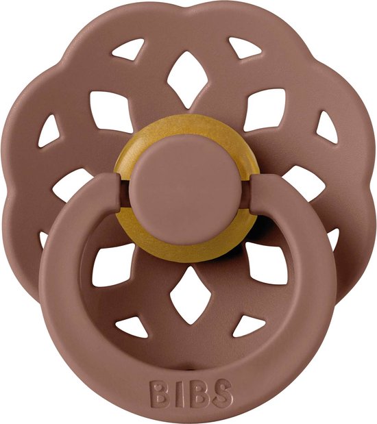 BiBS - Boheme Pacifier - Maat 1 - Fopspeen - 2 stuks - Woodchuck / Blush van BIBS — afbeelding 3