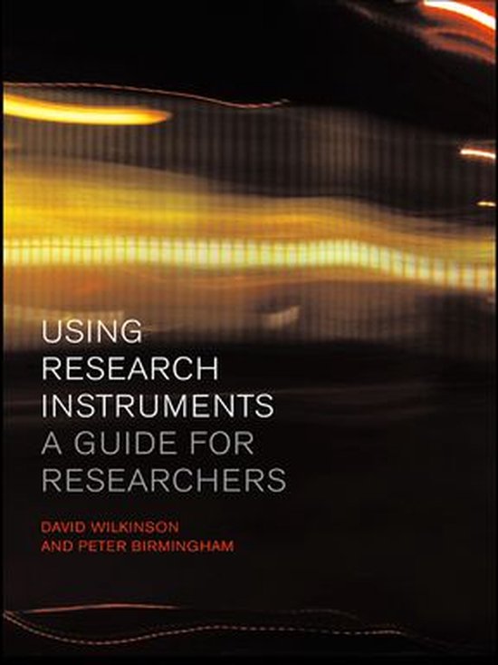 Routledge Study Guides - Using Research Instruments - cover