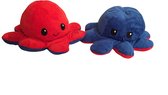 Hoogwaardige Octopus Knuffel / Emotie Knuffel / Mood Knuffel | Reversible / Omkeerbare Octopus | Bekend van TikTok | Rood-Geel - AWR