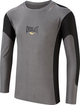 Mens L/Sleeve Rash Guard Contrast Panel (Grey/Black) XL