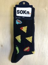 SOKn. trendy sokken NACHO'S maat 40-46 (ook leuk om kado te geven !)