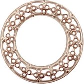 Ornament tussenstuk ring XL 50 mm rosé goud, 1 st