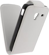 Samsung Galaxy Ace 2 Hoesje - Xccess - Serie - Kunstlederen Flipcase - Wit - Hoesje Geschikt Voor Samsung Galaxy Ace 2