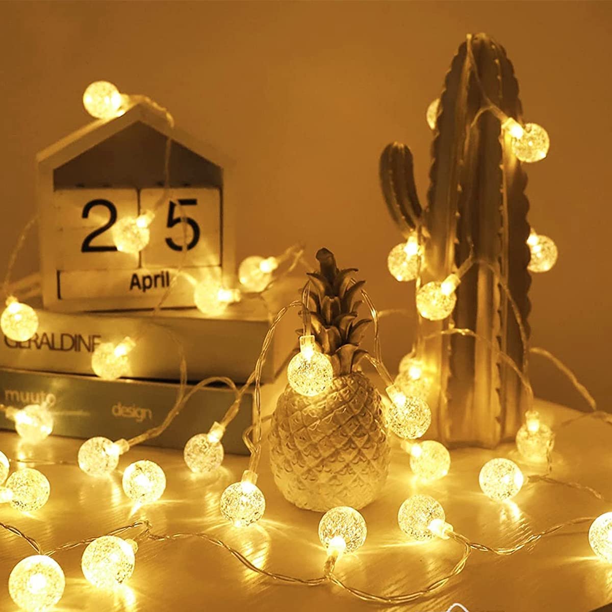 Lichtsnoer - Warm-wit - 10 Meter - 100 LEDs - Waterdicht - Lichtslinger - Lampjes Slinger - Binnen & Buiten - Kerstversiering - Feestverlichting - Decoratie - Tuinverlichting - Buitenverlichting - Binnenverlichting