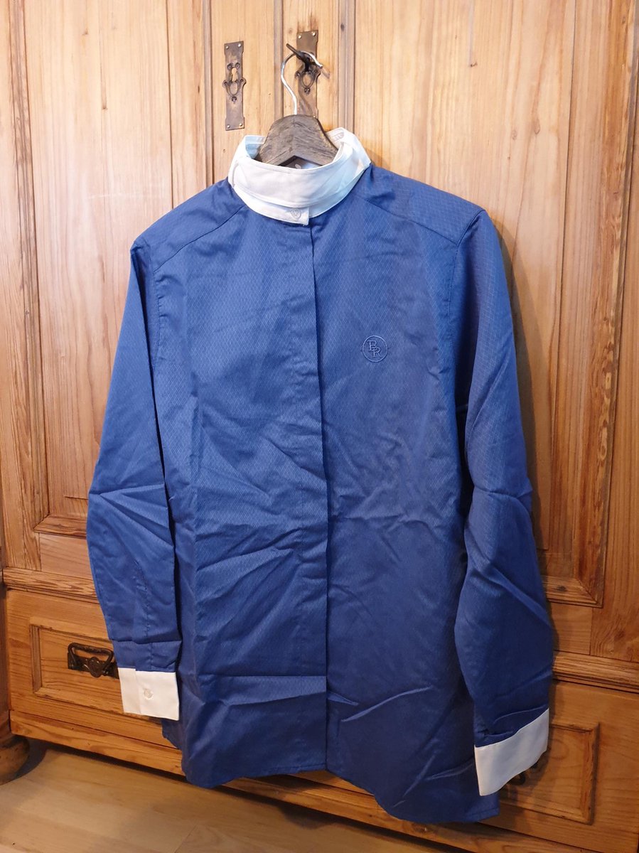 BR wedstrijdblouse Blauw - maat L