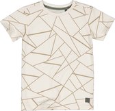 Levv jongens t-shirt Theo aop White Cream Geomatric