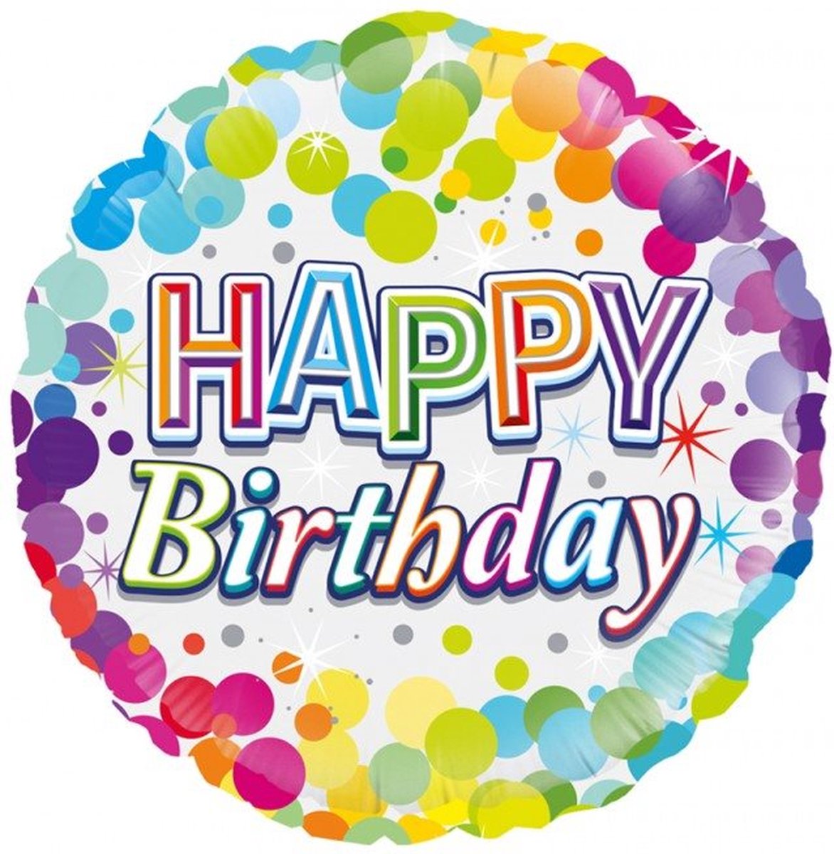 Folieballon Happy Birthday