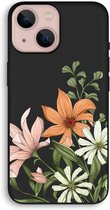 CaseCompany® - iPhone 13 mini hoesje - Floral bouquet - 100% Biologisch Afbreekbaar - Duurzaam - Biodegradable Soft Case - Milieuvriendelijke Print op Achterkant - Zwarte Zijkanten - Bescherm