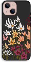 CaseCompany® - iPhone 13 hoesje - Painted wildflowers - 100% Biologisch Afbreekbaar - Duurzaam - Biodegradable Soft Case - Milieuvriendelijke Print op Achterkant - Zwarte Zijkanten - Bescherm