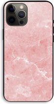 Case Company® - iPhone 12 Pro Max hoesje - Roze marmer - 100% Biologisch Afbreekbaar - Duurzaam - Biodegradable Soft Case - Milieuvriendelijke Print op Achterkant - Zwarte Zijkanten - Bescher