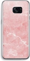 CaseCompany® - Galaxy S7 Edge hoesje - Roze marmer - Soft Case / Cover - Bescherming aan alle Kanten - Zijkanten Transparant - Bescherming Over de Schermrand - Back Cover