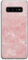 CaseCompany® - Galaxy S10 Plus hoesje - Roze marmer - Soft Case / Cover - Bescherming aan alle Kanten - Zijkanten Transparant - Bescherming Over de Schermrand - Back Cover