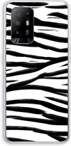 CaseCompany® - Oppo A94 5G hoesje - Zebra pattern - Soft Case / Cover - Bescherming aan alle Kanten - Zijkanten Transparant - Bescherming Over de Schermrand - Back Cover
