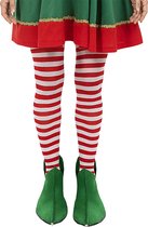 FUNIDELIA Elf panty's voor vrouwen Kerst Elf - Rood
