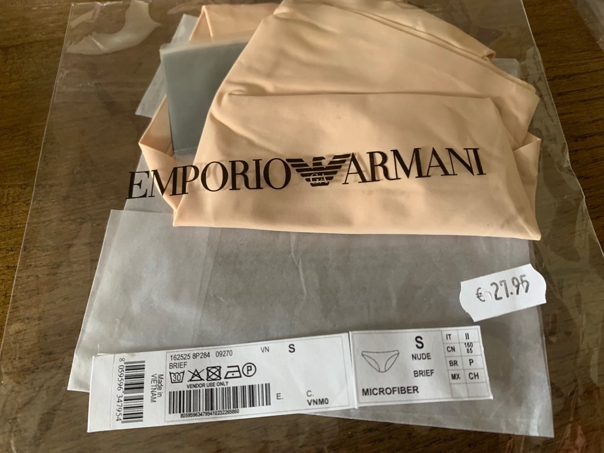 Emporio Armani Brief Beige Maat S